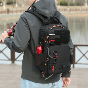 Tactical Camouflage Backpack Outdoor Luya Backpack Multi-functional Rod Fishing Large Capacity High-end Backpack Men's New Arrival