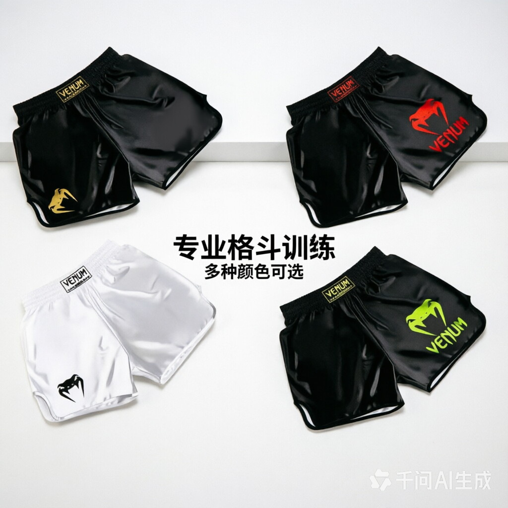 Thai Muay Thai training shorts, combat shorts, boxing shorts, sports training clothing, wholesale available.