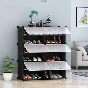 Shoe Rack Simple Multi-layer Door Internet Popular Strong Dormitory Storage Rack Artifact Dust-proof Shoe Cabinet Clearance Home Wholesale