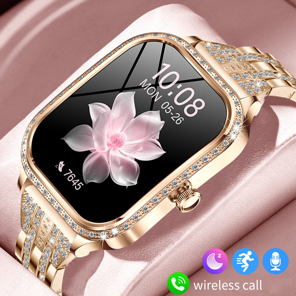 Women's Smartwatch Heart Rate Blood Pressure Monitoring Multiple Sports Modes Watch Faces_voghion.com