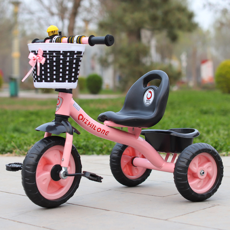 Asiento suave grande triciclo para niños bicicleta 1-3-5 años cochecito ligero bicicleta bebé bicicleta