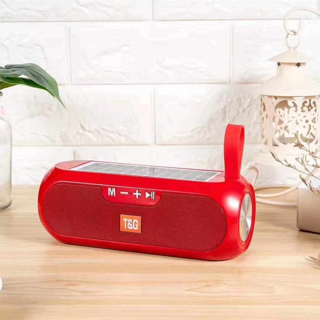 Sonido Bluetooth TG182 altavoz Bluetooth de carga solar portátil portátil al aire libre tarjeta TF subwoofer de sonido