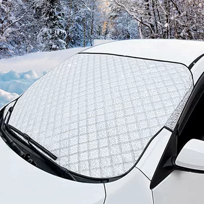 Car snow cover, front windshield anti-freeze cover, windshield anti-frost and anti-snow cover, thickened winter windshield cover, snow shield, sunshade (Car snow shield) - snow-shield-front-shield-ultrasonic-small-size-921452525