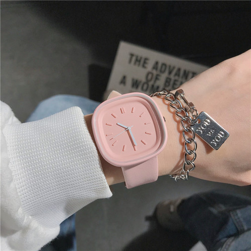 ins minimalist style girly fashion square simple watch temperament high value junior high school student quartz female watch