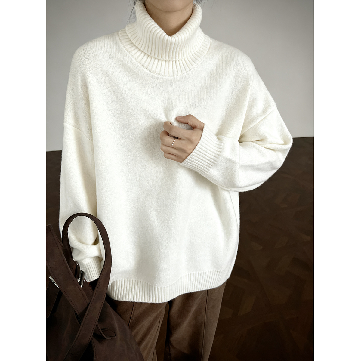 Autumn and Winter Thickened Men's Korean Style Trendy Loose Japanese Knit Sweater Winter