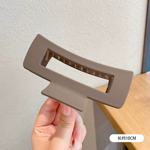 4#Deep coffee square clip