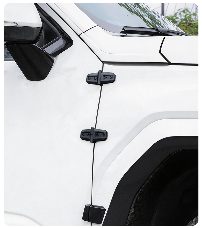 Cross-Border Hard-Style Car Door Trim Strips, Off-Road Style Exterior Modification, Car Door Hinges, Hood Hinge Decorative Stickers