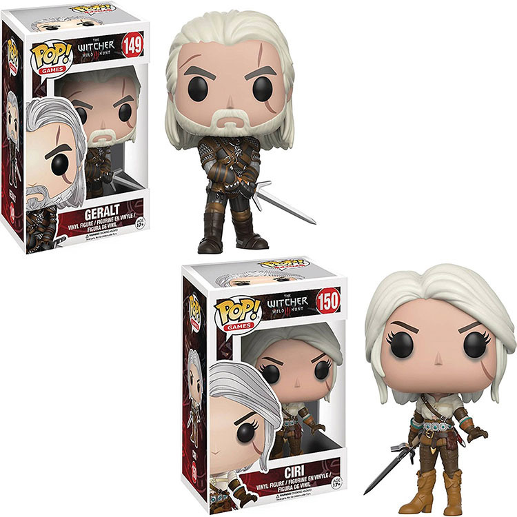 巫师3周边手办杰洛特女狩魔猎人funko pop巫师3Psp模型玩偶手办