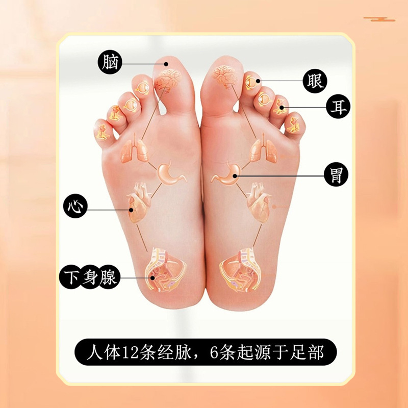 Ai Zhi Meng 生姜フットパッチ 50 パッチヨモギフットパッチ睡眠発熱ツボ灸パッチ生姜フットケアウォーマー|undefined