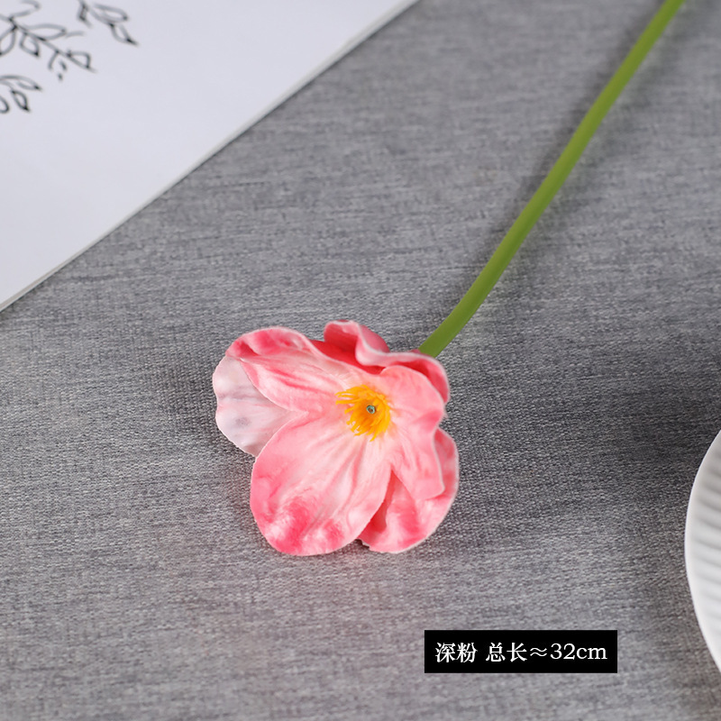 跨境仿真新款PU迷你罂粟假花人造花虞美人家居装饰样板间插花摆件|undefined