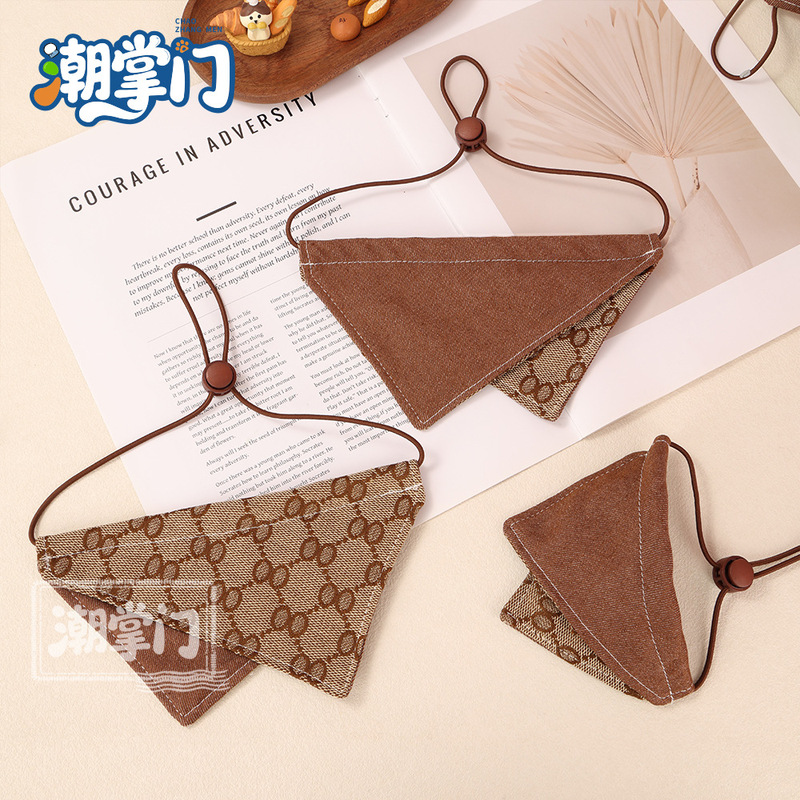 Cross-Border Pet Bandanas, Trendy Brand Bibs, Sheri Teddy Bibs, Cat Bibs, Pet Supplies Wholesale