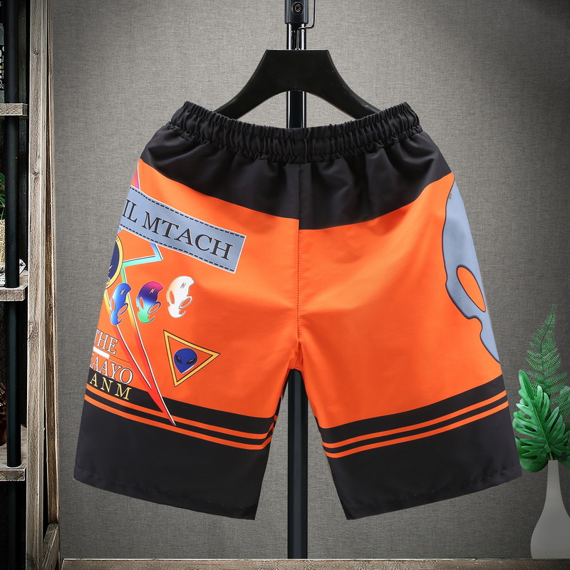 Sommer bedruckte Herren-Shorts aus Eisseide, lässig, schnell trocknend, Trend, Strandmode, übergroße Hose_voghion.com