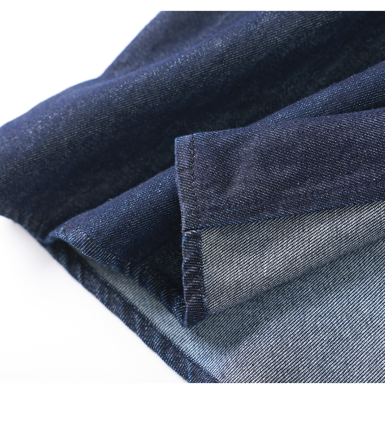 Đầm maxi nữ thiết kế nhăn tay sen cổ tròn chất liệu cotton phối sợi tơ — xanh lam chi tiết 21
