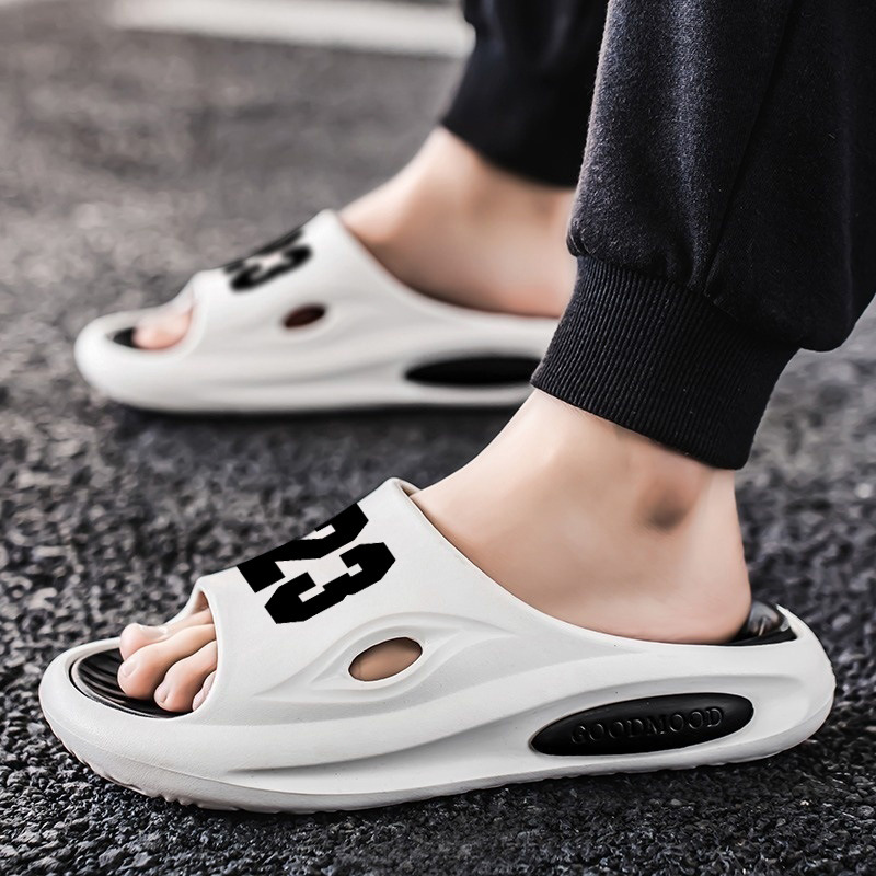 Zapatillas transfronterizas de gran tamaño para hombres 2025 chanclas de verano, zapatillas de playa, sandalias y zapatillas de suela gruesa al aire libre