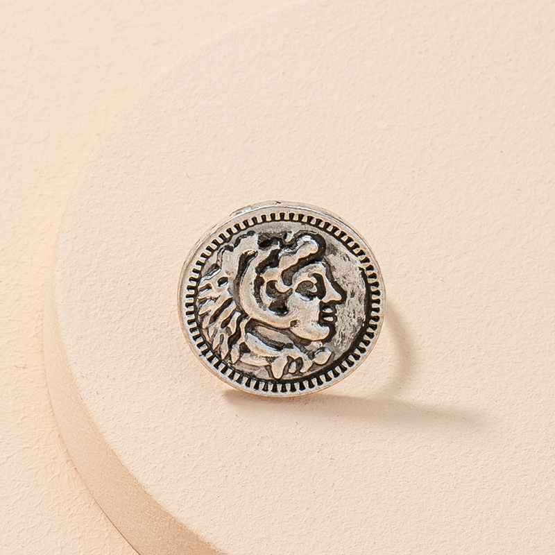 رأس العلامة التجارية المستديرة خواتم العملات المعدنية في العصور الوسطى وأوروبا والولايات المتحدة display picture 4