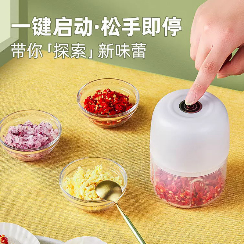 ミニ電動ニンニク器ニンニク器ニンニク器ニンニク器多機能ウインチ赤ちゃん補助食機ニンニク蓉機|undefined