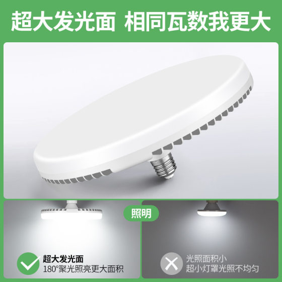 Round UFO LED Bulb 20w40w50w High Power e27 Screw Household Highlight Indoor Lighting Bulb
