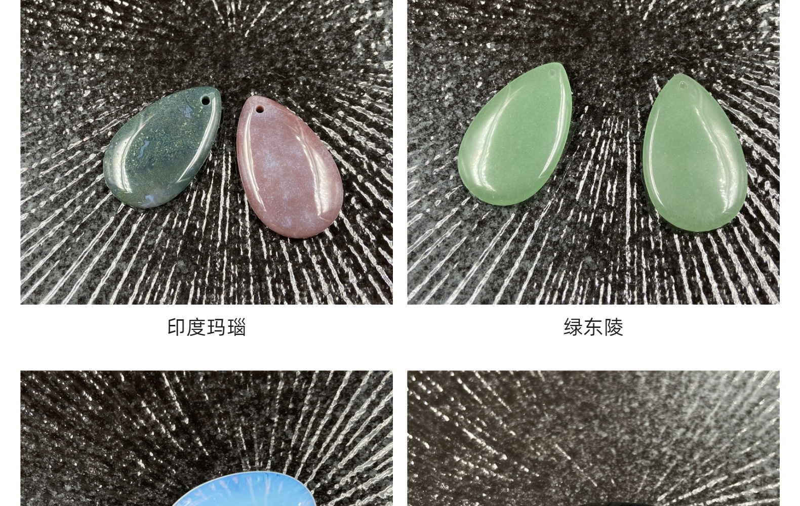 Fashion Crystal Water Drop Pendant Teardrop Stone Necklace display picture 2