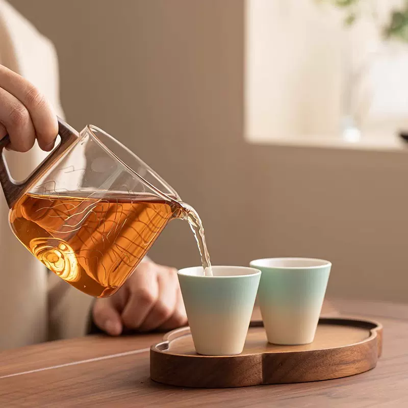 江山旅行茶具套装便携快客杯户外露营茶壶防烫过滤玻璃伴手礼logo