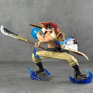 One Piece Hand-made small size LX White Beard Fighting White Beard Desktop Chassis Ornaments Animation Hand-made Model Wholesale