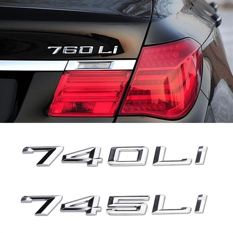 Suitable for BMW 7 Series modified car emblems: 730, 740Li, displacement emblem, V12 digital emblem, M side emblem, rear emblem, and four-wheel drive emblem