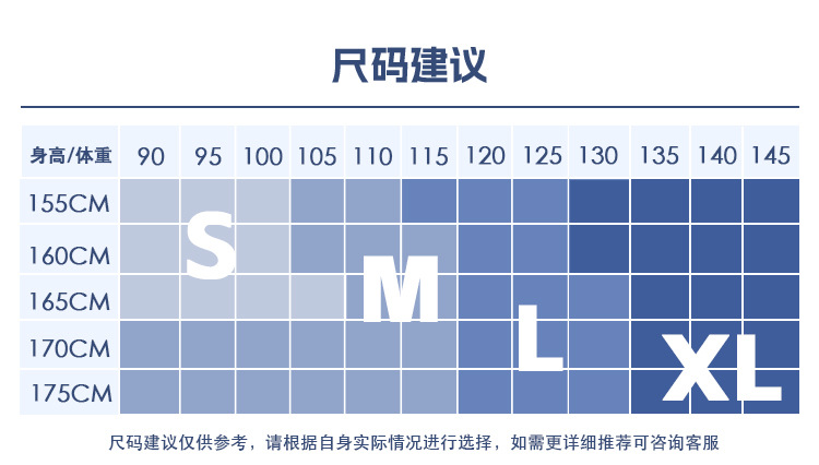 尺码表