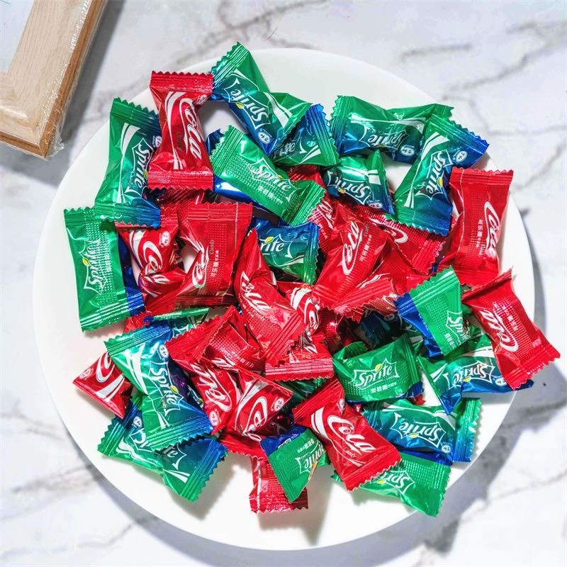 Кока-кола ароматизированная сахарная конфета с ароматом Sprite, ароматизированные ледяной черный чай в виде снеков, конфеты на Новый год оптом