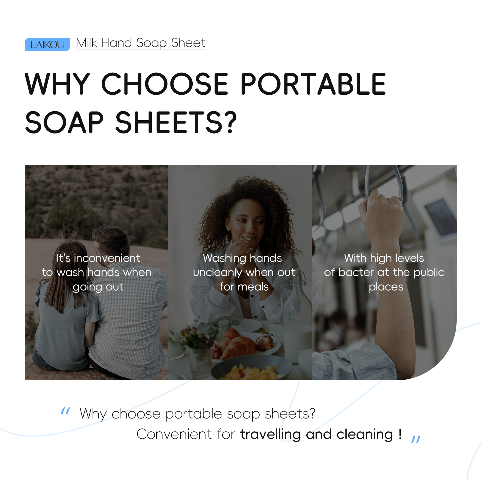 Disposable milk-flavored soap sheets, portable soap paper, mini petal hand sanitizers for students and children to carry around undefined