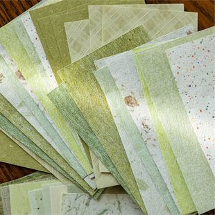 Momo Material Paper: Gentle Series Vintage Style Versatile Journal Cover Background DIY Base M5 Inner Page Paper