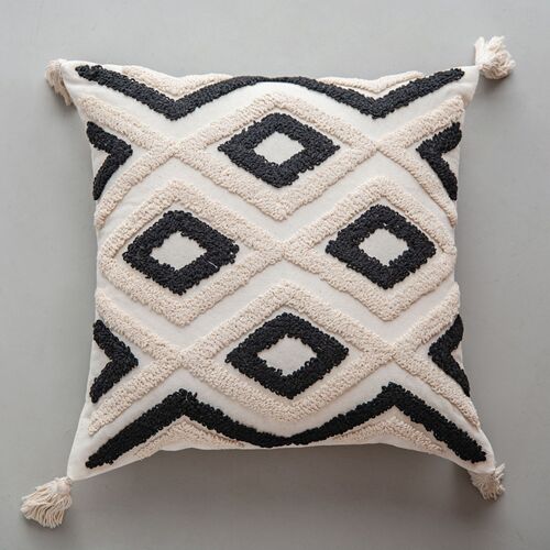 Yimanqiyun Moroccan ethnic style tufted tassel pillow Cross-border home cushion pillow cover does not contain core