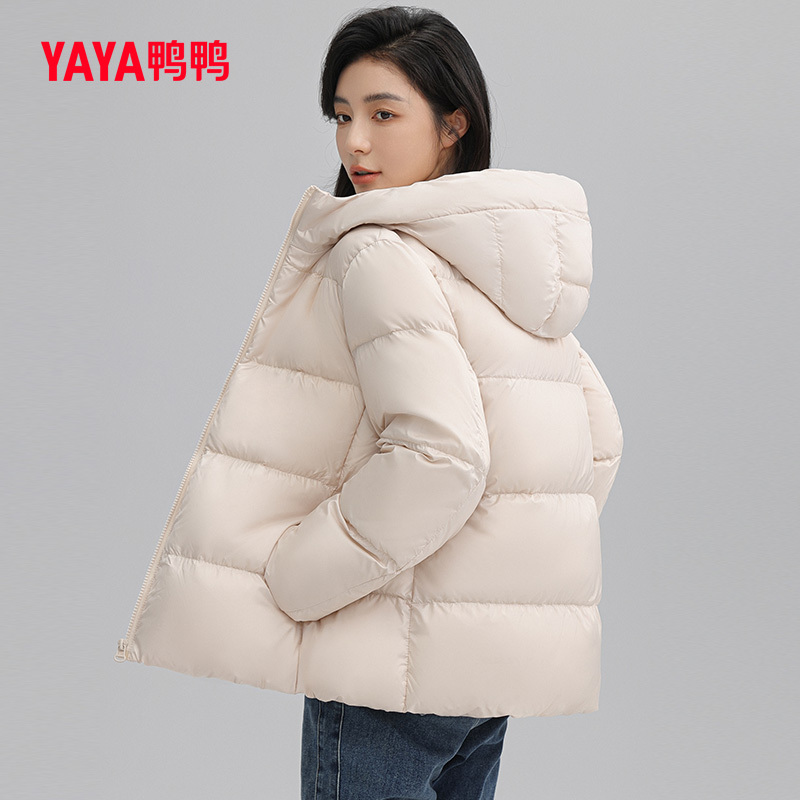 Duck Duck down Jacket for Women, Short Style for Petite Figures, 2025 Autumn New Model, Hooded, Versatile, Korean Style, Slim Fit Coat W