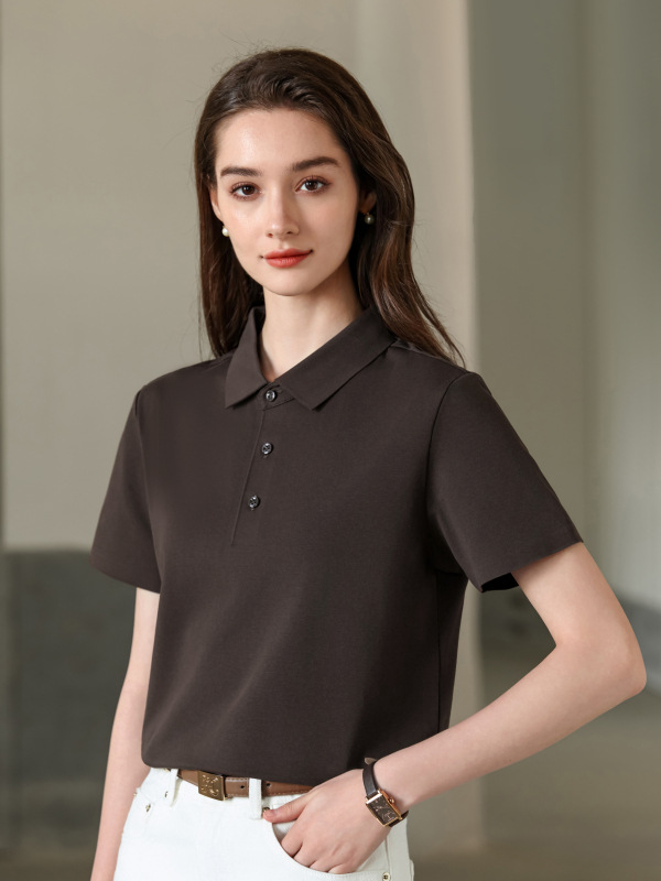 Polo7A antibacteriano antiáccaros de alta calidad ropa de trabajo de manga corta LOGO personalizado