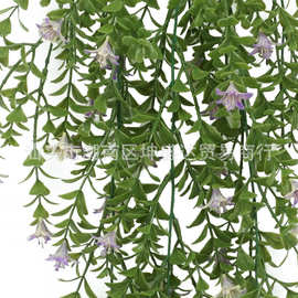 仿真植物5叉四季百合花藤 家居绿色装饰摆件壁挂藤条婚庆布置配材