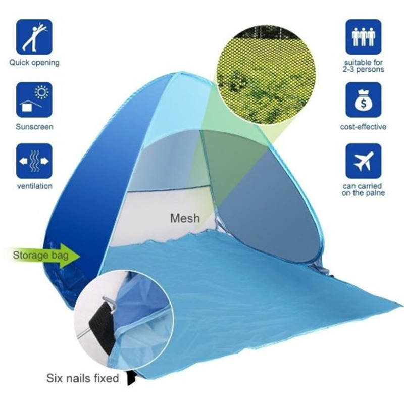 (Cross-border trading), automatic beach folding travel handheld tent, fully automatic