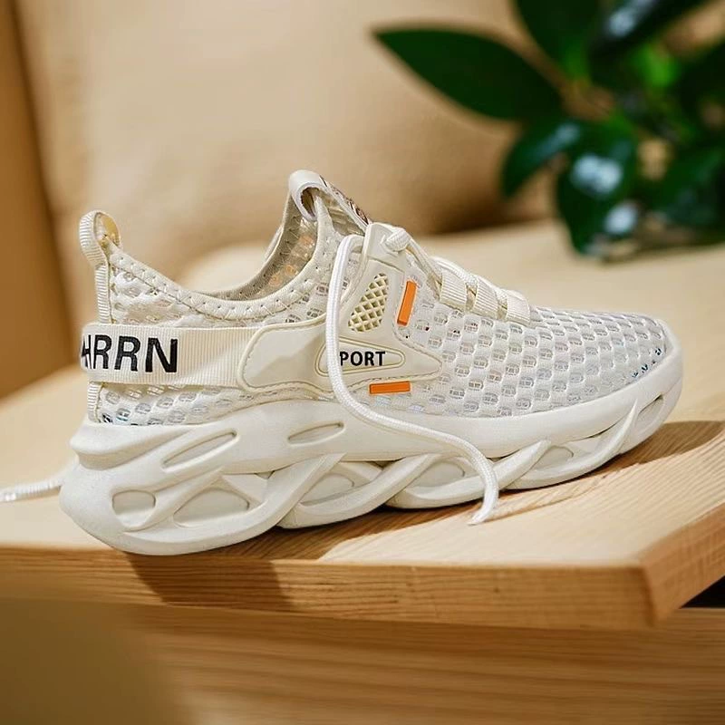 2025 новый летний тренд дышащая сетчатая спортивная обувь для девочек круглая голова сетка дышащая сетка обувь дышащая повседневная обувь