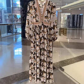 女士玉兰花连衣裙