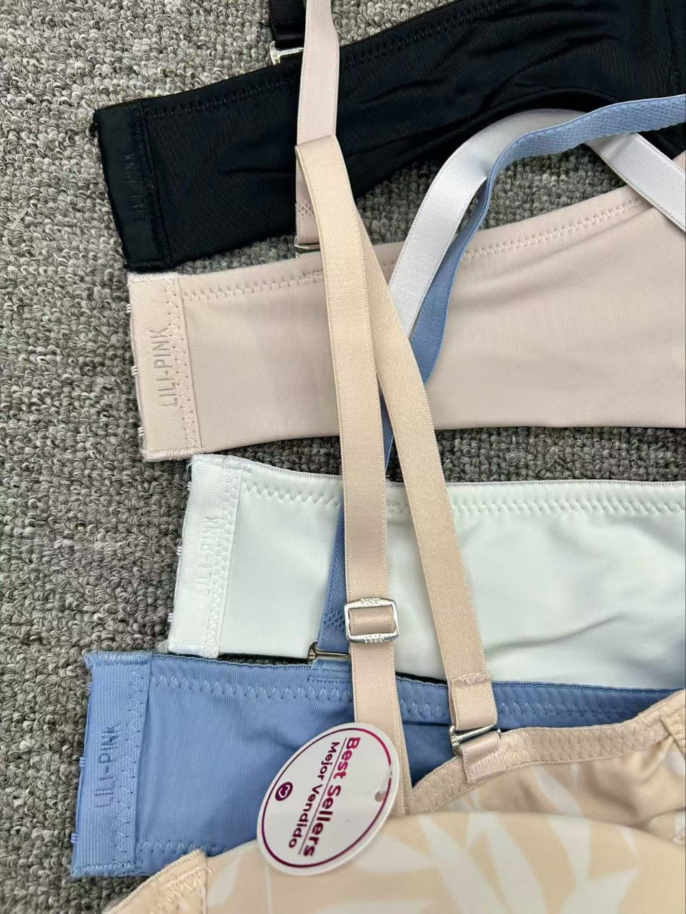 Bra de mujer de media taza elegante temperamento cómodo transpirable fabricantes de ropa interior fina en stock al por mayor