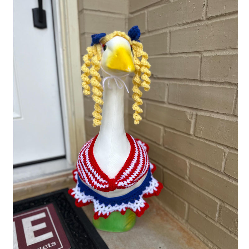 Bikini Big Goose Costume Porch Goose Thigh Outfit 23inch Cement Goose Statue Decorative Costume Garden Party Yard Bikini Big Goose Costume Porch Goose Thigh Outfit 23inch Cement Goose Statue Decorative Costume Garden Party Yard