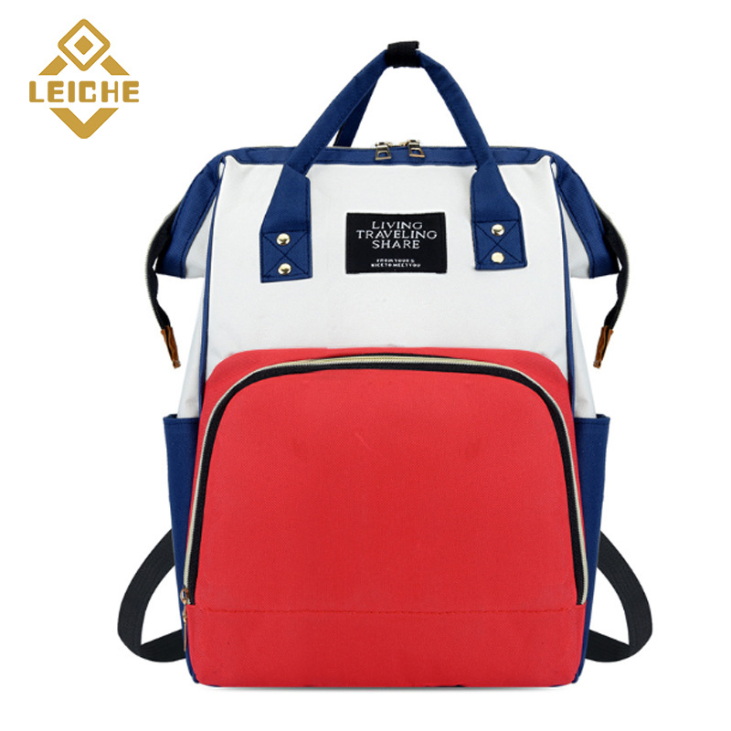 Venta al por mayor nuevo bolso simple de la momia de gran capacidad de moda a prueba de salpicaduras bolsa materna e infantil simple bolsa de viaje multiusos