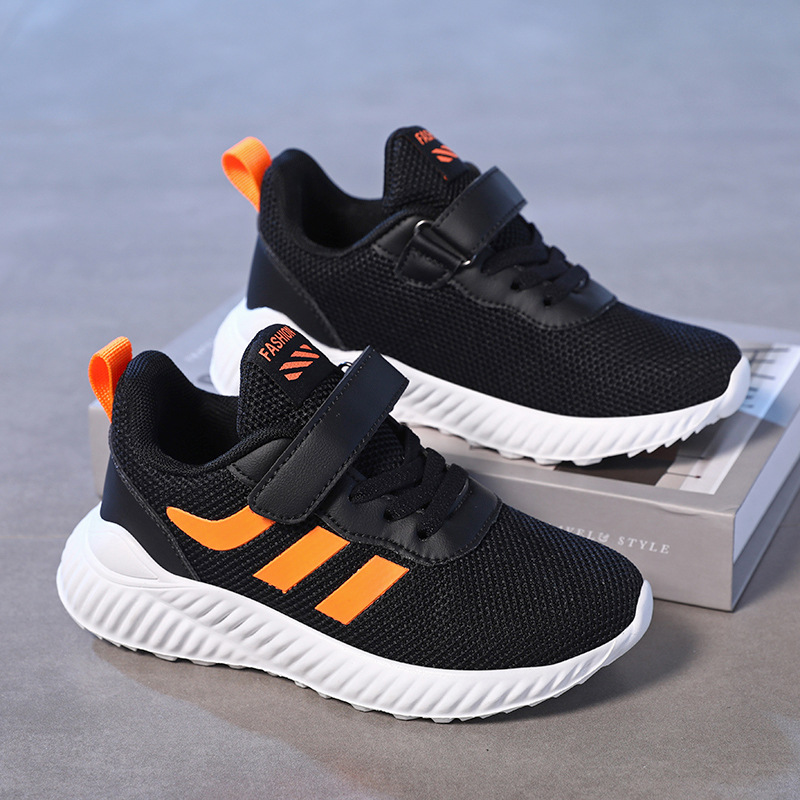 Zapatos para niños primavera y otoño 2020 malla transpirable niños medianos y grandes niños deportes blancos zapatos blancos estudiantes de primaria