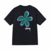 Black, flowered