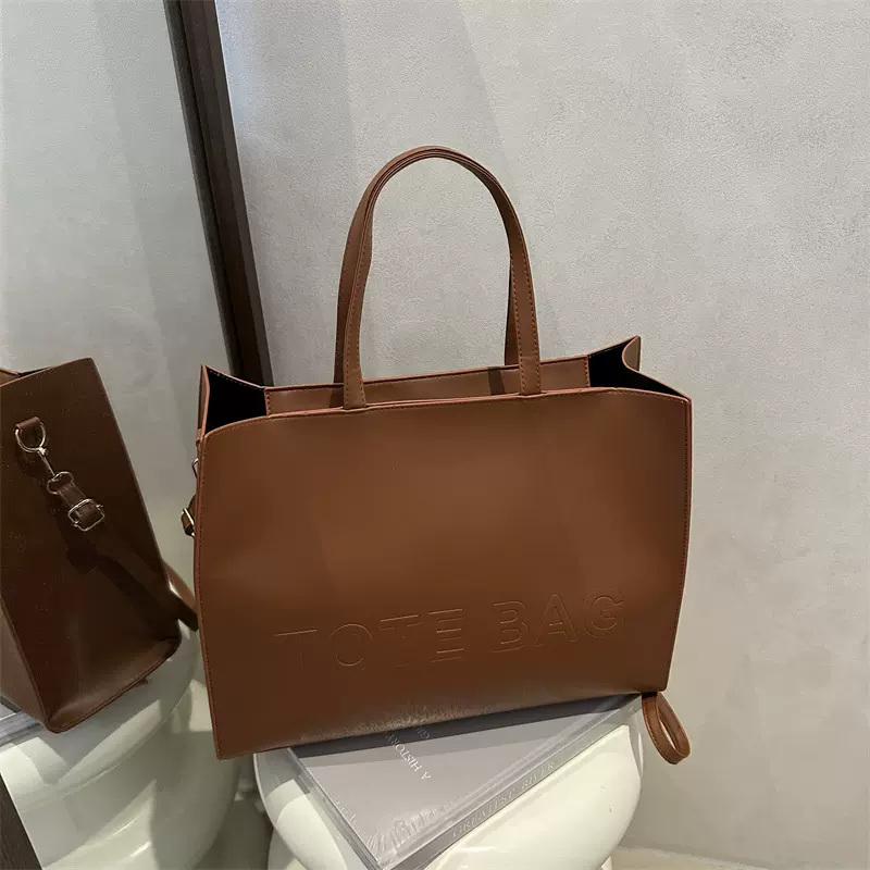 简约新潮复古帆布包新款女士单肩包百搭逛街手提包休闲通勤手提包