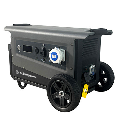 Aoke 3kw carro pequeño tipo doméstico industrial impermeable energía solar fotovoltaica almacenamiento de energía fuente de alimentación móvil image 3