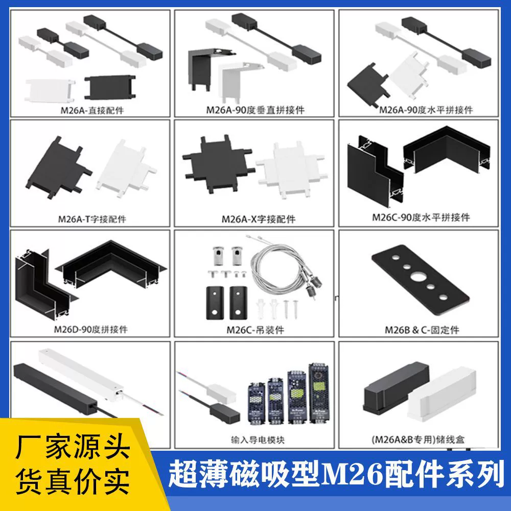Трансграничные фитинги для магнитных насасывающих дорожек соединяющие фитинги для дорожных светильников