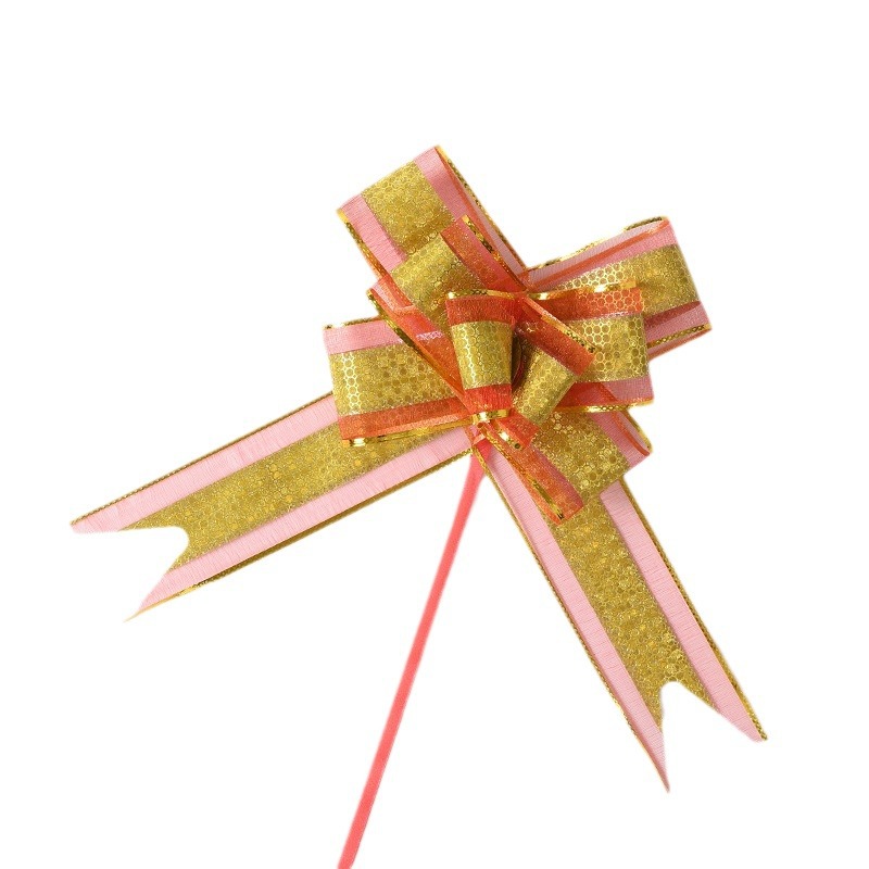 Cross-Border Nuevo 50 puntos brillo hilo de nieve arco mano-tirado de flores de Navidad Regalo De vacaciones bolsa de flores guirnalda decorativa