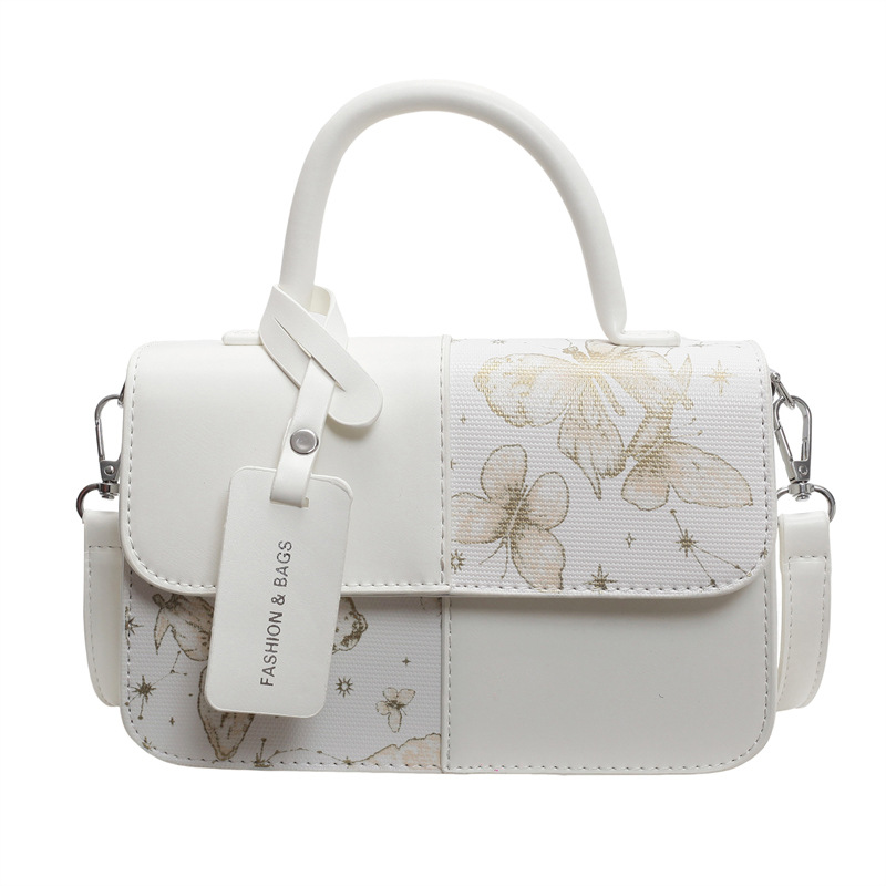 Bolso popular de este año 2025, otoño nuevo pequeño fresco mariposa bolso de hombro de mujer, bolso de empalme de moda