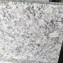 芝麻白花岗岩地铺石火烧板芝麻白荔枝面石材干挂市政