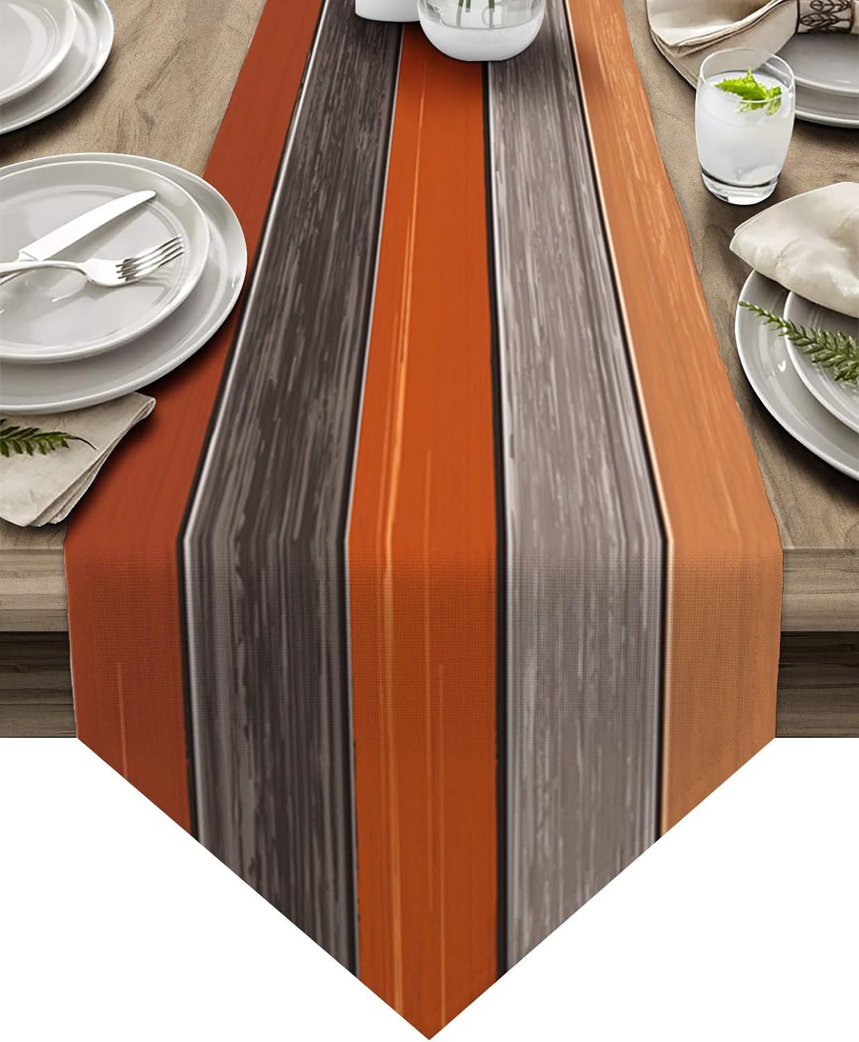 Transfronterizo 2024 Amazon nuevo estilo retrógrado triángulo lino tabla bandeja de mesa mesa comedor bandeja de té image 12