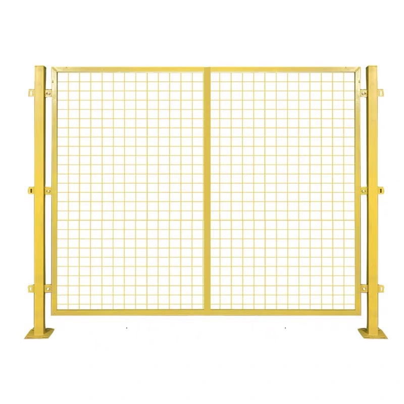 批发定做车间隔离网防护网浸塑绿色黄色现货道路市政底座安装