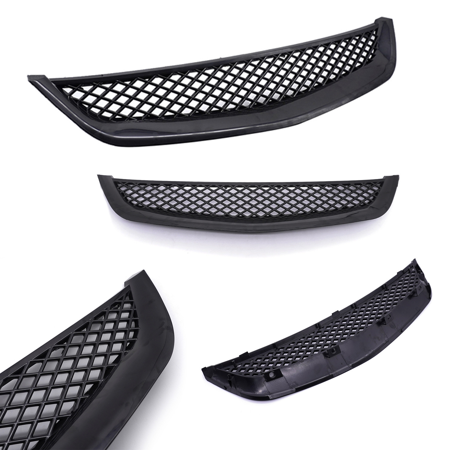 Car Modification Intake Grille Modification Suitable for Honda Civic 1996-98 Abs Carbon Pattern Cross-Border